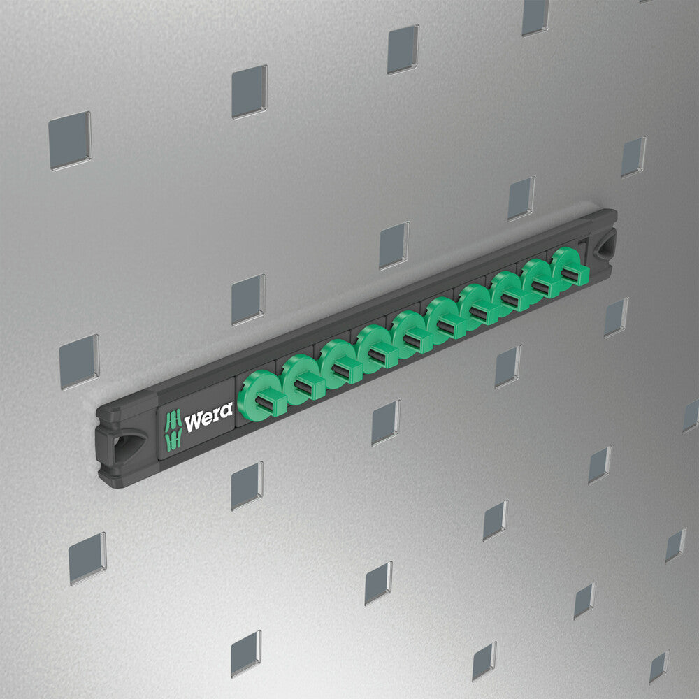 9600 Magnetic socket rail, 1/4", empty
