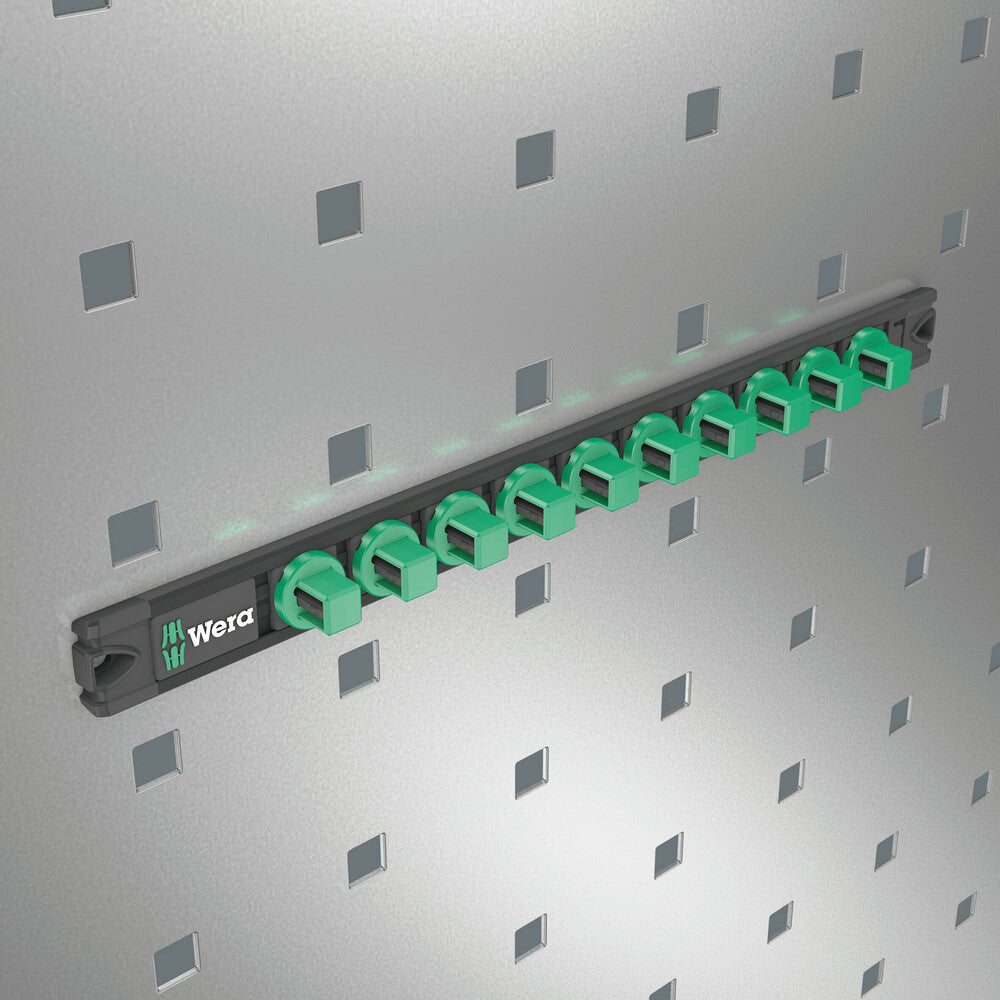 9602 Magnetic socket rail, 1/2", empty