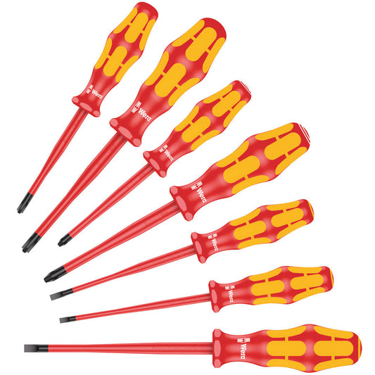 160 iSS/7 Screwdriver set Kraftform Plus Series 100. With reduced blade diameters and smaller handle diameters