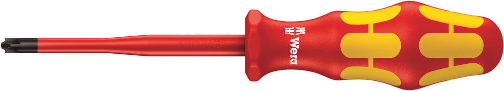 165 iS PZ/S VDE Insulated screwdriver with reduced blade diameter for PlusMinus screws (Pozidriv/slotted)