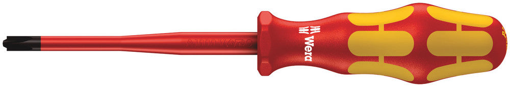 165 iSS PZ/S VDE Insulated screwdriver with reduced blade diameter for PlusMinus screws (Pozidriv/slotted)