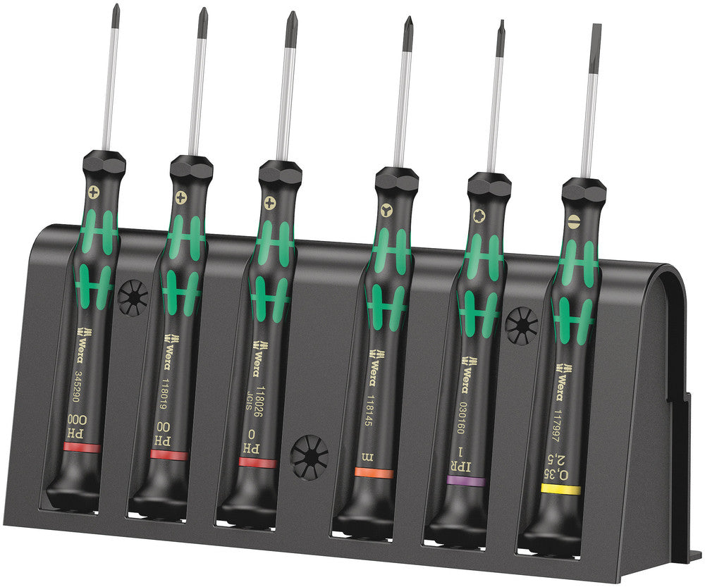 2050/6 Screwdriver set and rack for electronic applications