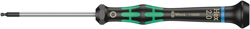 2052 Ball end hexagon screwdriver for electronic applications
