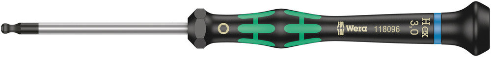 2052 Ball end hexagon screwdriver for electronic applications