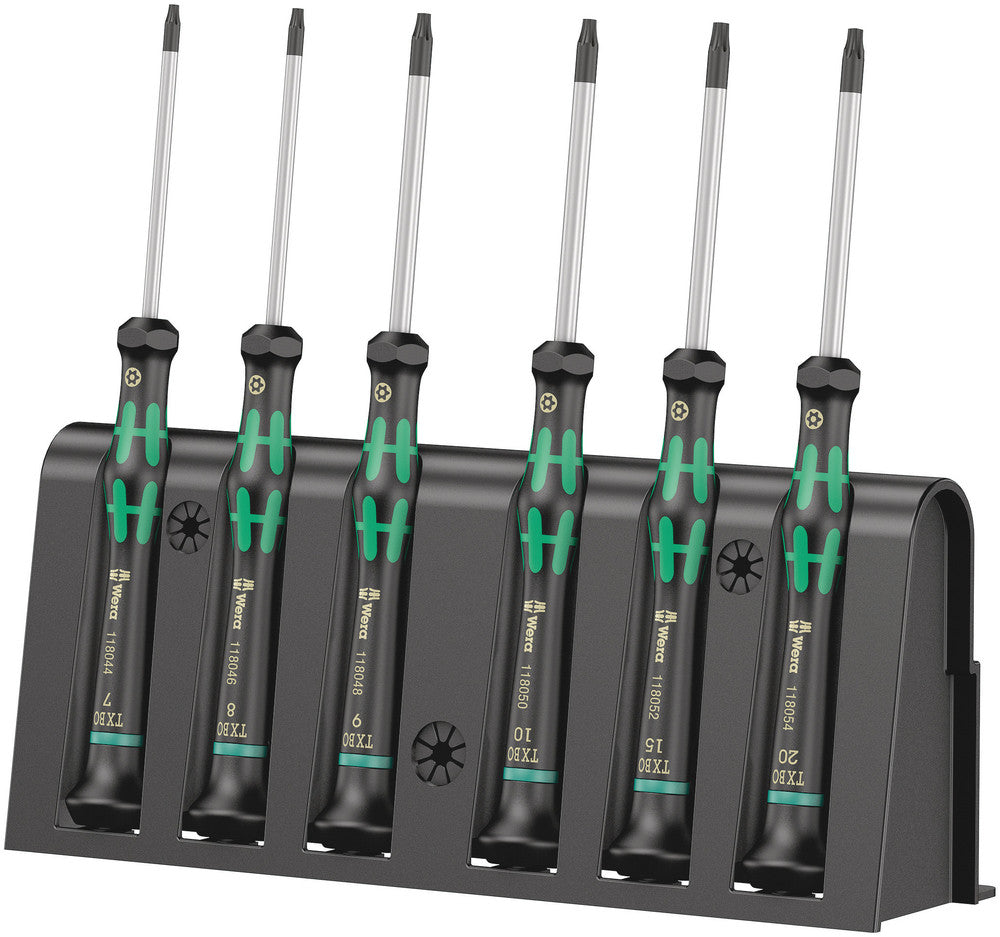 2067/6 TORX® BO Screwdriver set and rack for electronic applications