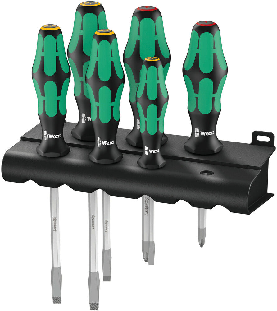 334 SK/6 Rack Screwdriver set Kraftform Plus Lasertip and rack