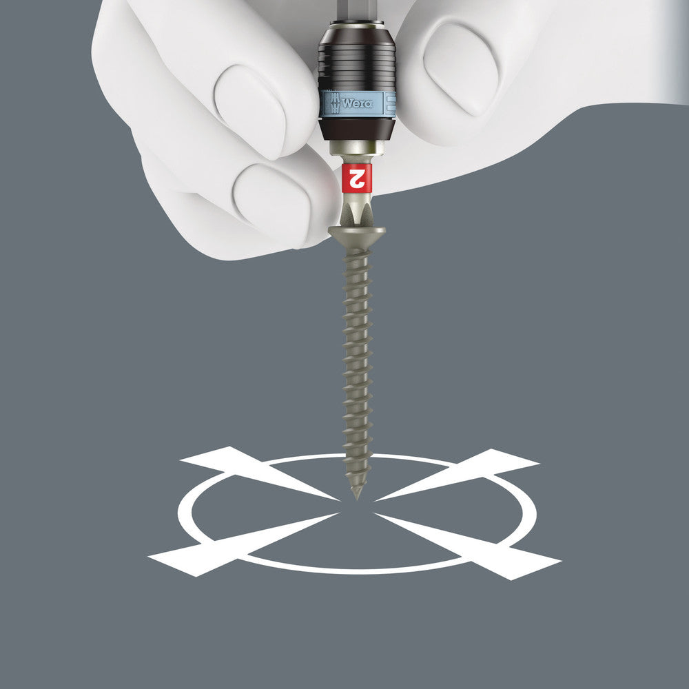 3816 R Bitholding screwdriver with Rapidaptor quick-release chuck, stainless
