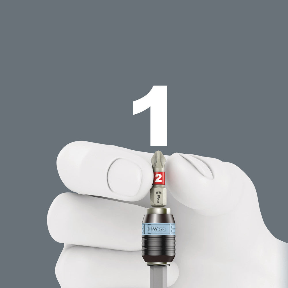 3816 R Bitholding screwdriver with Rapidaptor quick-release chuck, stainless