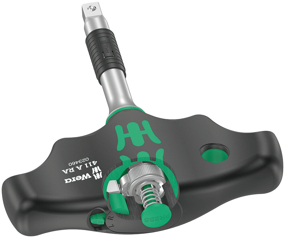 411 A RA T-handle adapter screwdriver with ratchet function, 1/4"