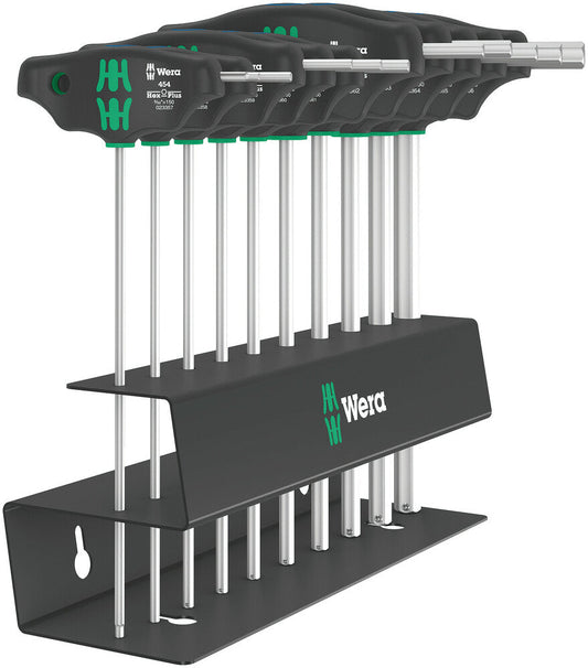 454/10 HF Set Imperial 2 Screwdriver set T-handle Hex-Plus screwdrivers with holding function, imperial