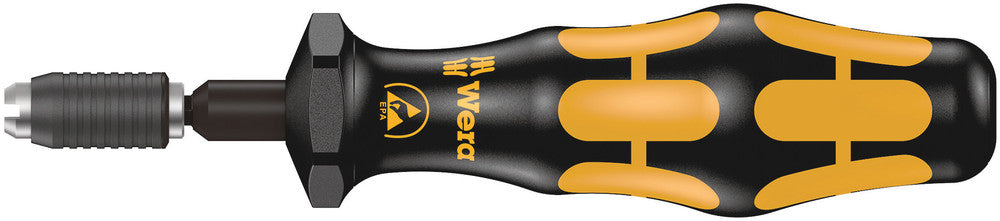 7400 ESD series Kraftform Torque screwdrivers, with factory pre-set value (0.1-1.0 Nm) and quick-release chuck