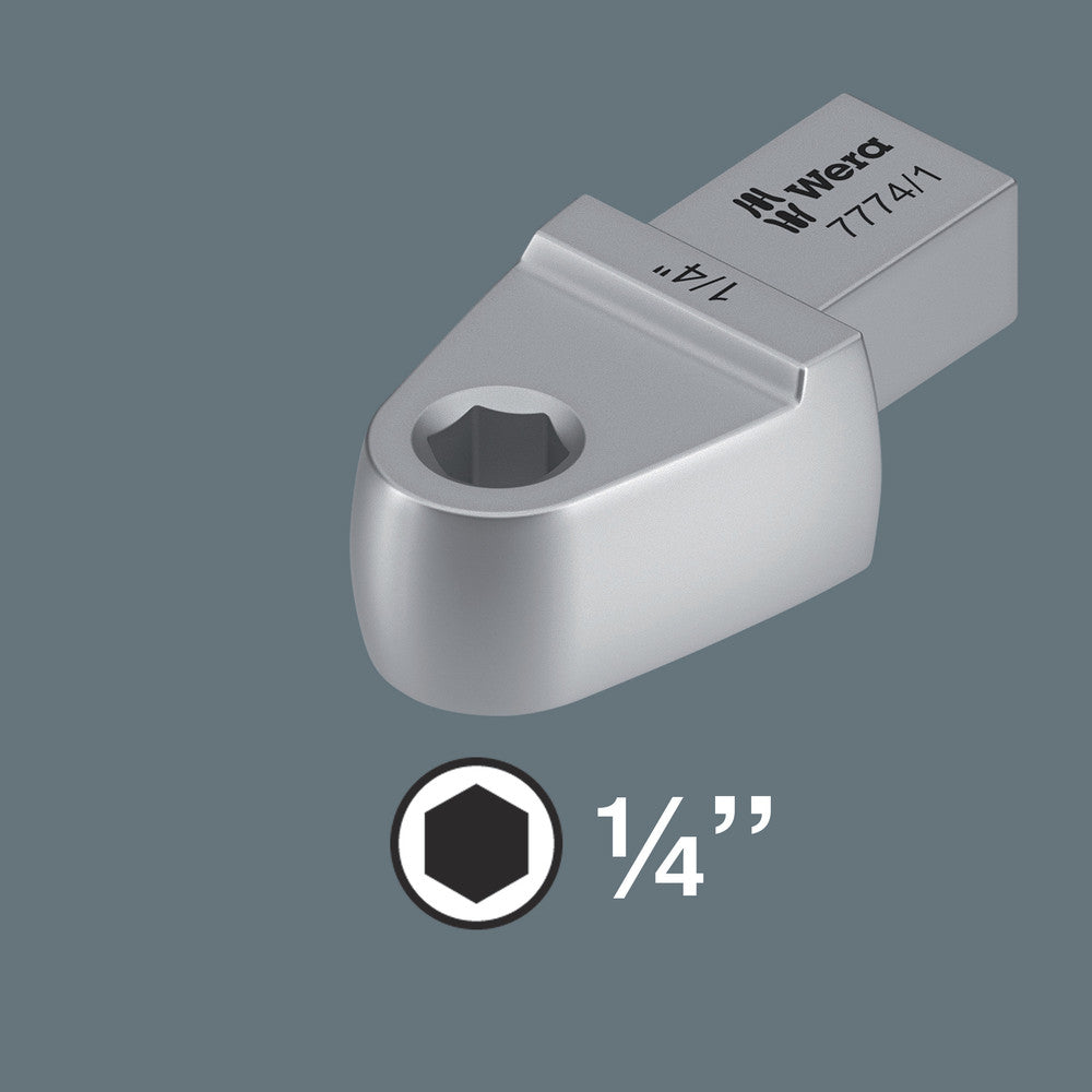 7774/1 Bit adapter insert, 1/4", 9x12 mm
