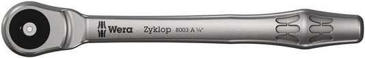 8003 A Zyklop Metal Ratchet with push-through square and 1/4" drive