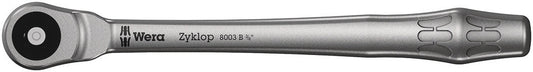 8003 B Zyklop Metal Ratchet with push-through square and 3/8" drive