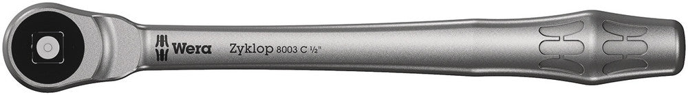 8003 C Zyklop Metal Ratchet with push-through square and 1/2" drive