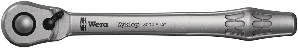 8100 SC 8 Zyklop Metal Ratchet Set with switch lever, 1/2" drive, metric