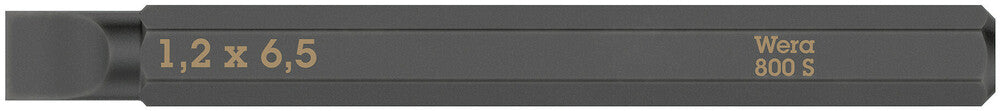 800 S Slotted bits for impact screwdrivers