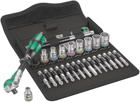 8100 SA 6 Zyklop Speed Ratchet Set, 1/4" drive, metric