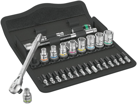 8100 SA 8 Zyklop Metal Ratchet Set with switch lever, 1/4" drive, metric