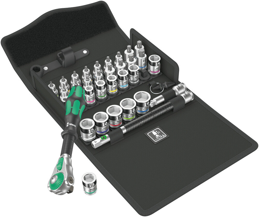 8100 SB All-in Zyklop Speed ratchet set, 3/8" drive