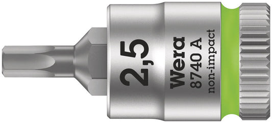 8740 A Zyklop bit socket, 1/4" drive