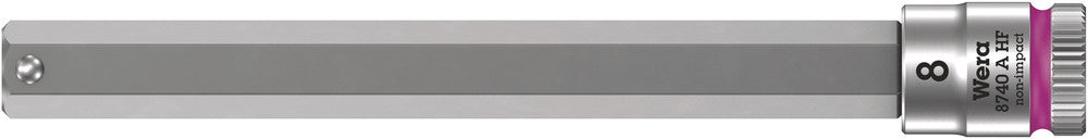 8740 A HF Zyklop bit socket with holding function, 1/4" drive