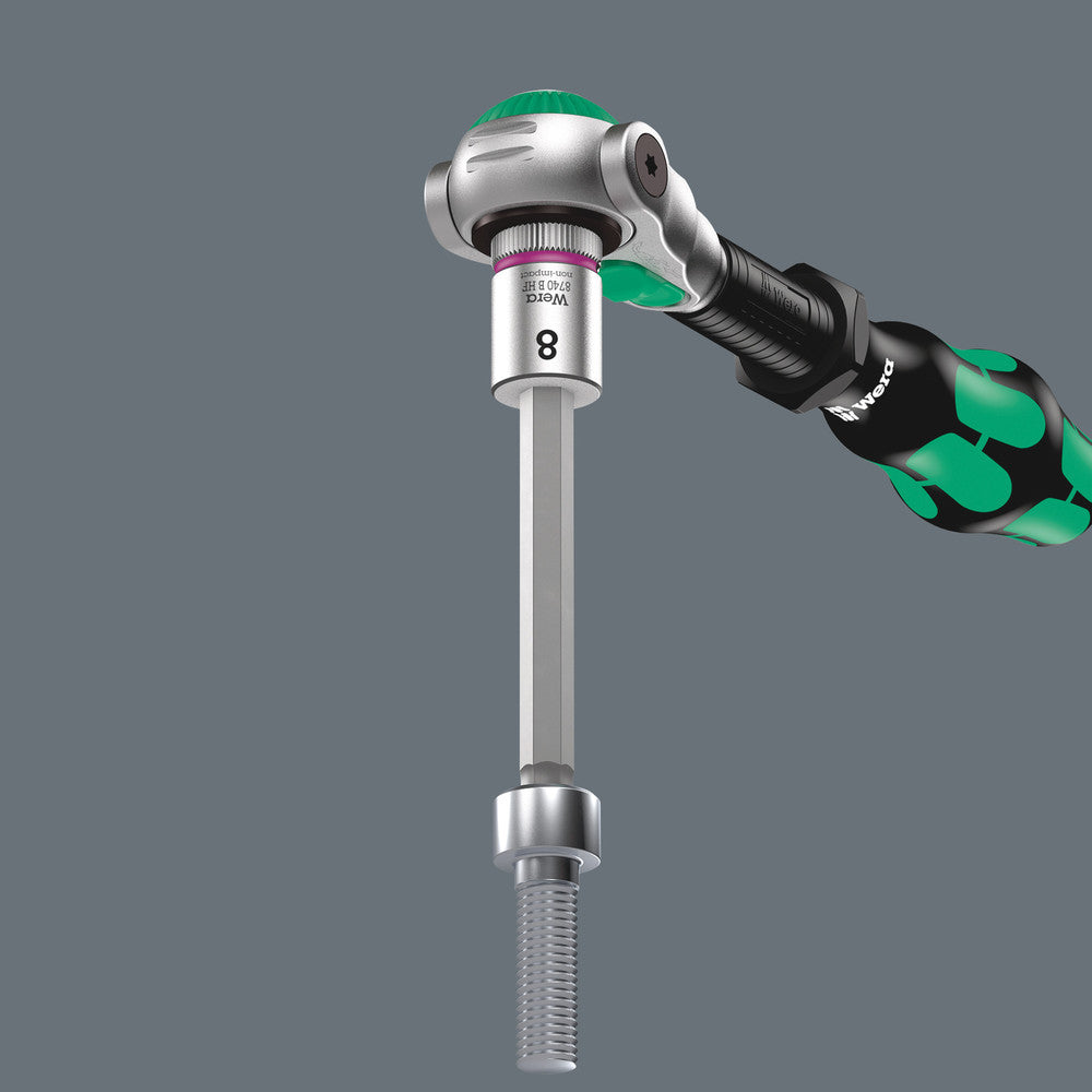 8740 B HF 1 Zyklop bit socket set with holding function, 3/8" drive