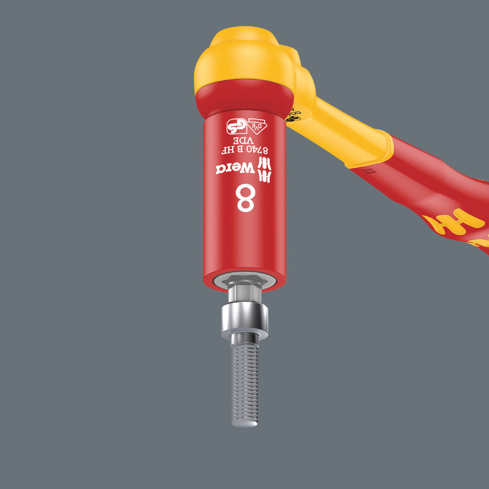 Belt B VDE 1 Zyklop bit socket set TORX® / hexagonal socket with holding function, 3/8" drive