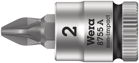8755 A Pozidriv Zyklop bit socket, 1/4" drive