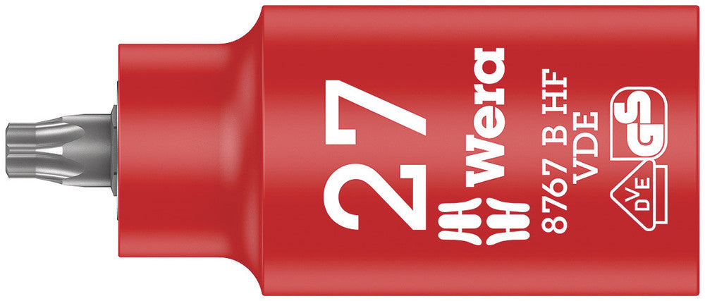8767 B VDE HF TORX® Zyklop bit socket, insulated, with holding function, 3/8" drive