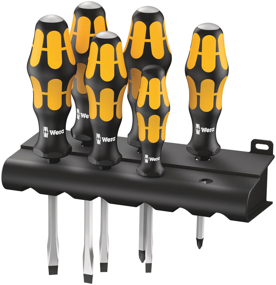 932/918/6 Screwdriver set Kraftform Wera: Chiseldriver and rack