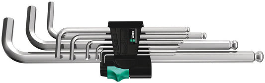 950/9 Hex-Plus 1 L-key set, metric, chrome-plated