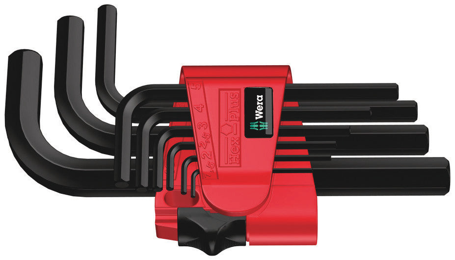 950/9 Hex-Plus 7 L-key set, metric, BlackLaser
