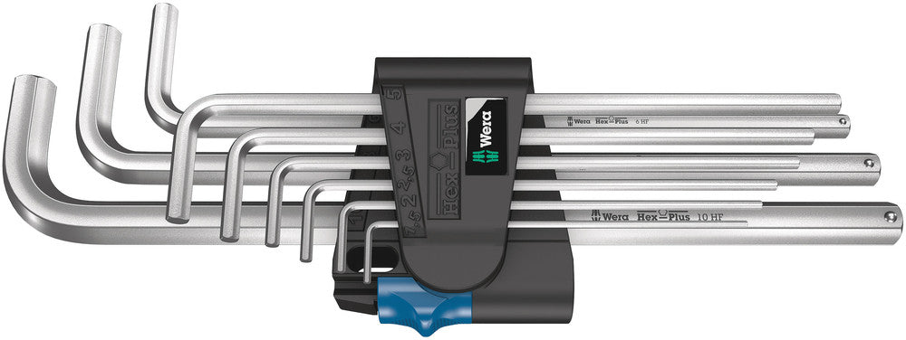 950/9 L Hex-Plus HF 1 L-key set, metric, chrome-plated, with holding function