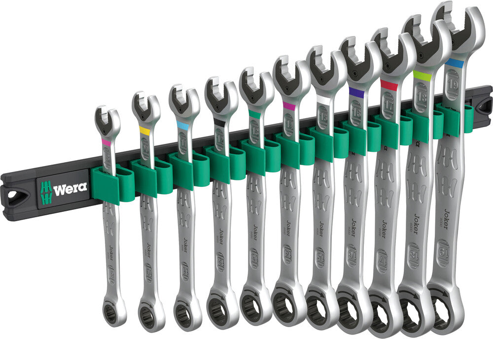 9630 Magnetic rail 6000 Joker 1 Ratcheting combination wrenches set