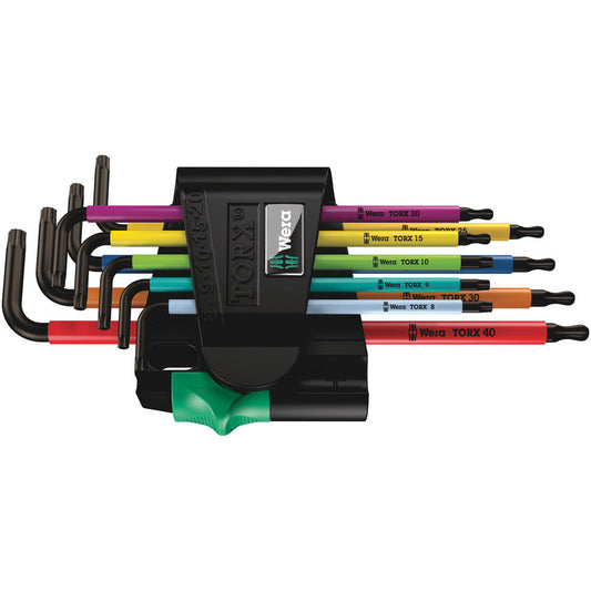967/9 TX BO Multicolour 1 L-key set for tamper-proof TORX® screws, BlackLaser