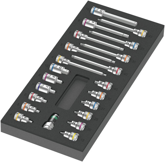 9723 Foam insert Zyklop B 3/8" bit socket set 1