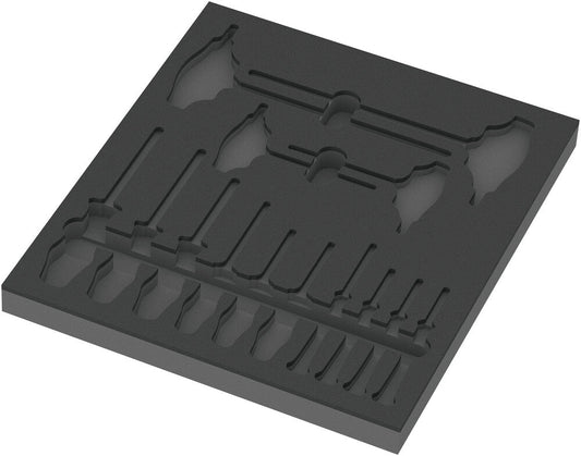9812 Foam insert TORX® HF screwdriver set 1, empty