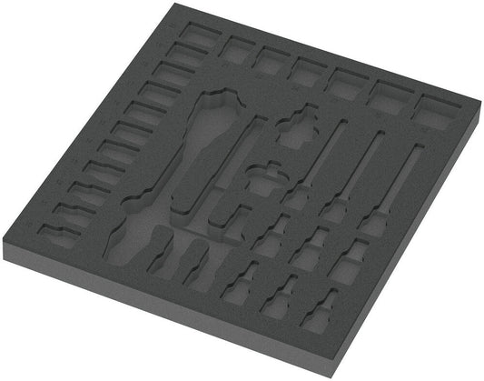 9822 Foam insert 8000 C Zyklop 1/2" ratchet set 1, empty
