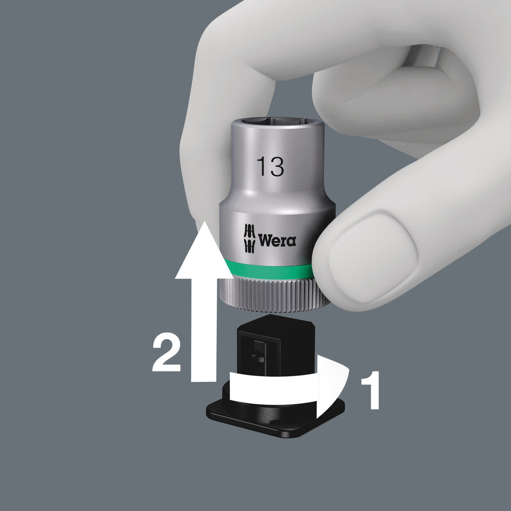 Belt A 1 Zyklop socket set with holding function, 1/4" drive