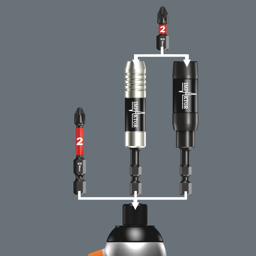 897/4 IMP R Impaktor holder with retaining ring and ring magnet