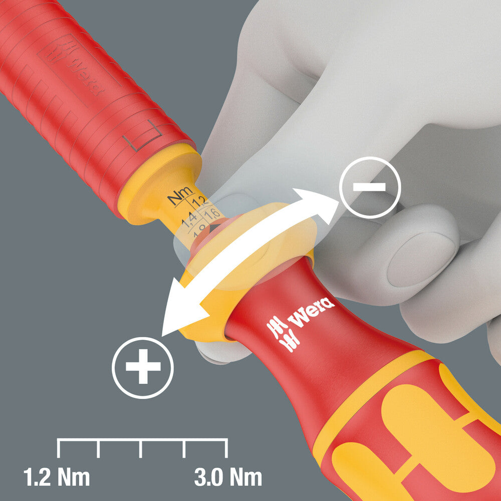 Series 7400 VDE Kraftform adjustable torque handle (0.3-3.5 Nm)