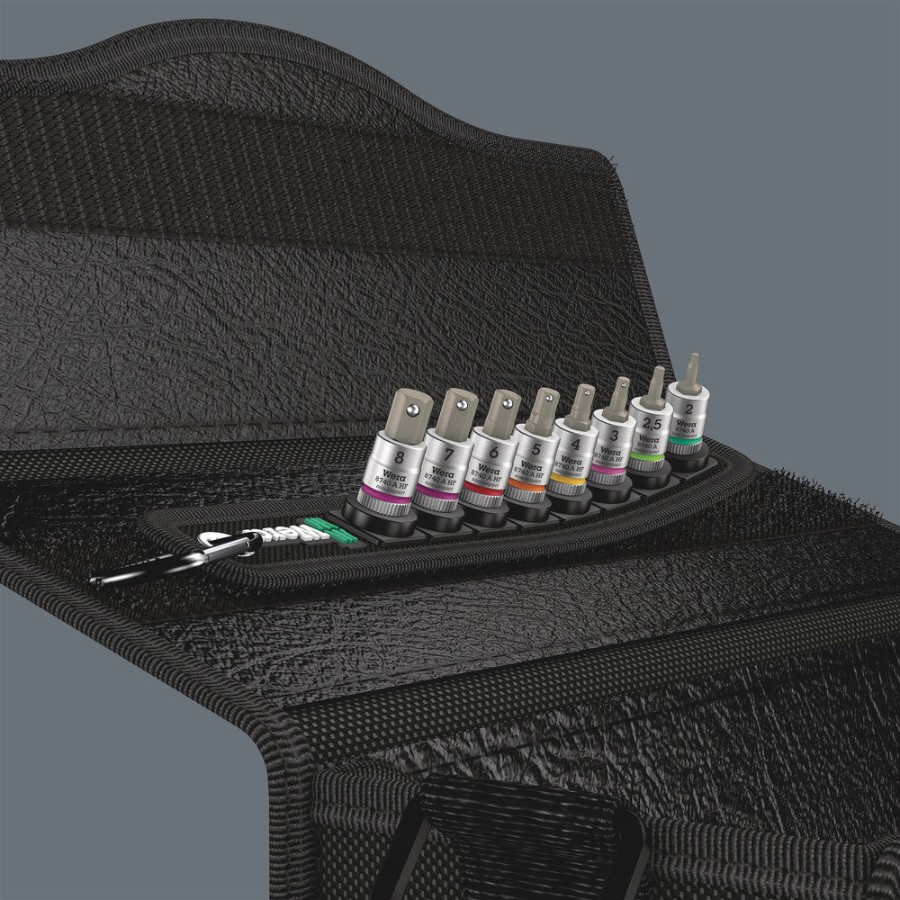 Belt A 2 Zyklop In-Hex-Plus bit socket set with holding function, 1/4" drive