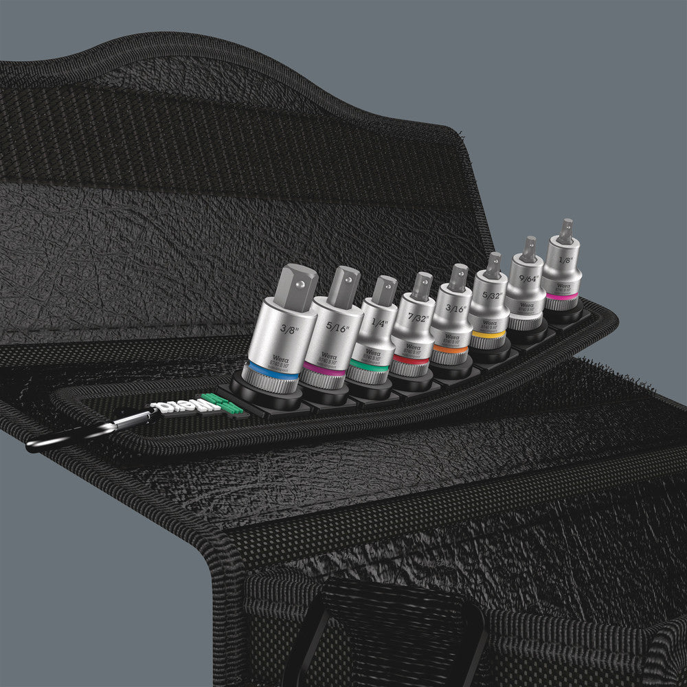 Belt B Imperial 1 Zyklop In-Hex-Plus bit socket set with holding function, 3/8" drive