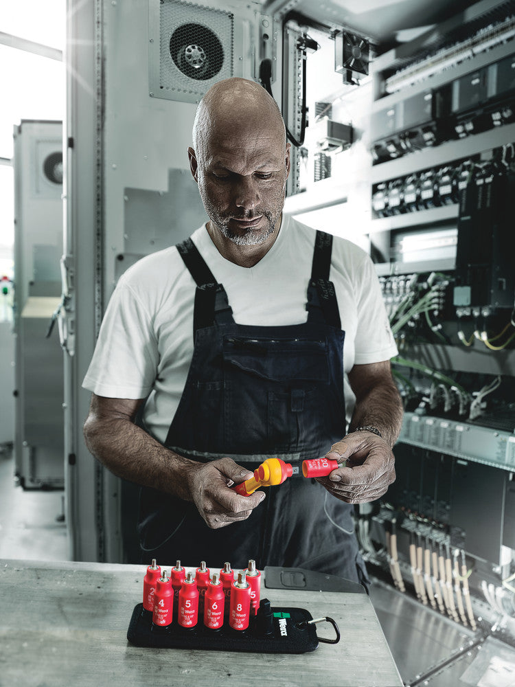 Belt B VDE 1 Zyklop bit socket set TORX® / hexagonal socket with holding function, 3/8" drive