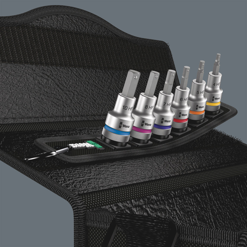 Belt C 2 Zyklop In-Hex-Plus bit socket set with holding function, 1/2" drive