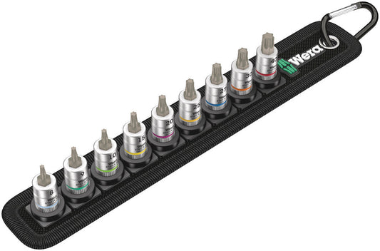 Belt A 3 TORX® HF Zyklop bit socket set with holding function, 1/4" drive
