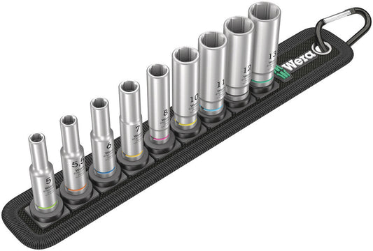 Belt A Deep 1 socket set, 1/4" drive