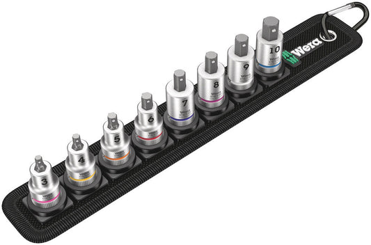Belt B 2 Zyklop In-Hex-Plus bit socket set with holding function, 3/8" drive