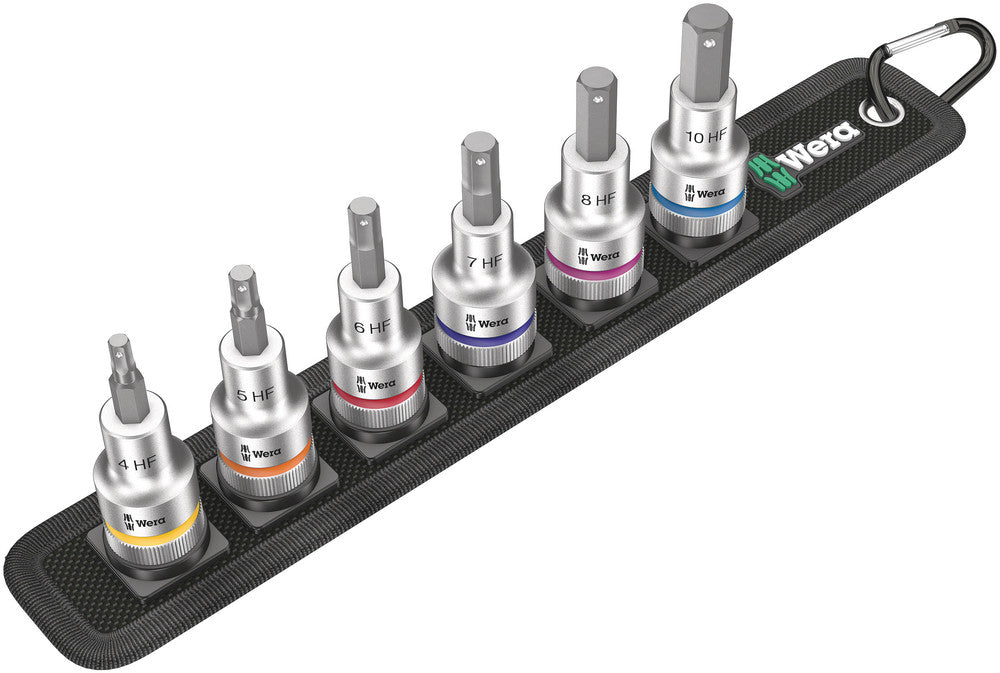 Belt C 2 Zyklop In-Hex-Plus bit socket set with holding function, 1/2" drive